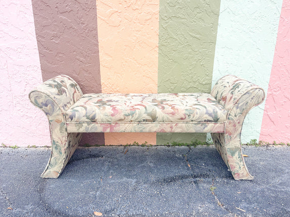 Granny Chic Upholstered Bench