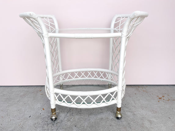 Ficks Reed Rattan Bar Cart