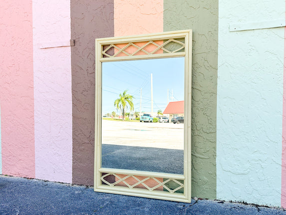 Ficks Reed Rattan Lattice Mirror