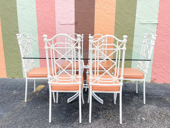 Palm Beach Faux Bamboo Table and Chairs