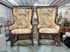 Pair of High Back Ficks Reed Rattan Chairs