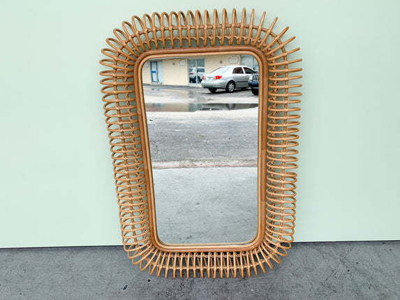 Albini Style Rattan Mirror