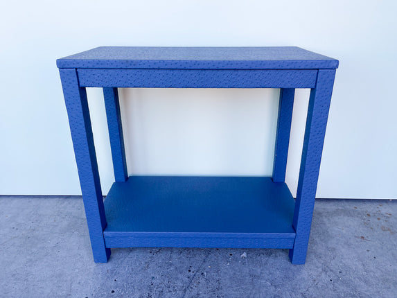 Modern Society Social Faux Snakeskin Wrapped End Table