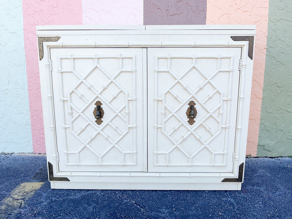 Faux Bamboo Flip Top Server