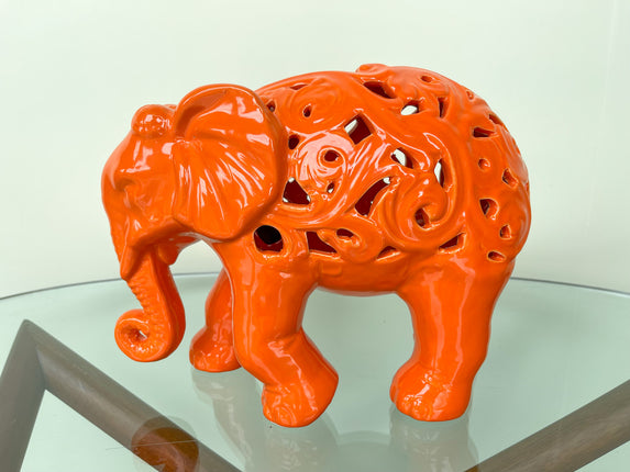 Pierced Orange Elephant