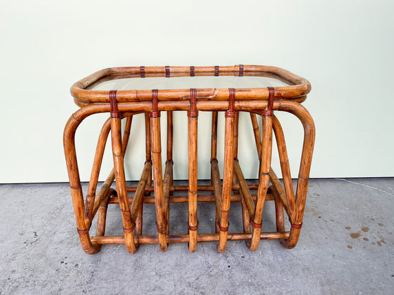 Island Chic Rattan End Table