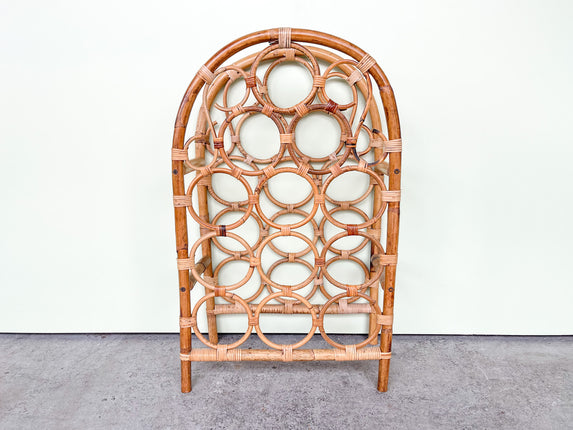 Island Style Rattan Wine Rack