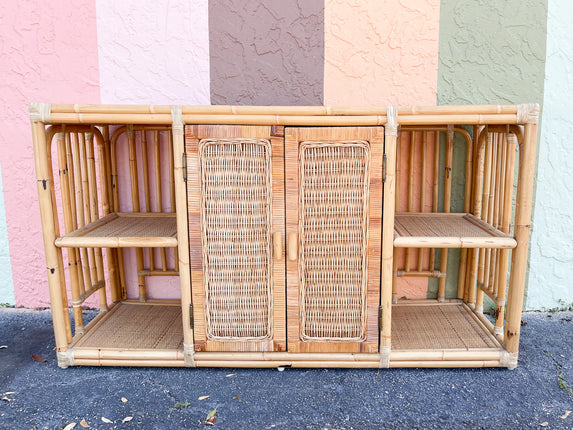 Island Style Rattan Credenza