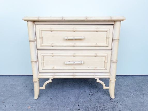 Faux Bamboo Nightstand