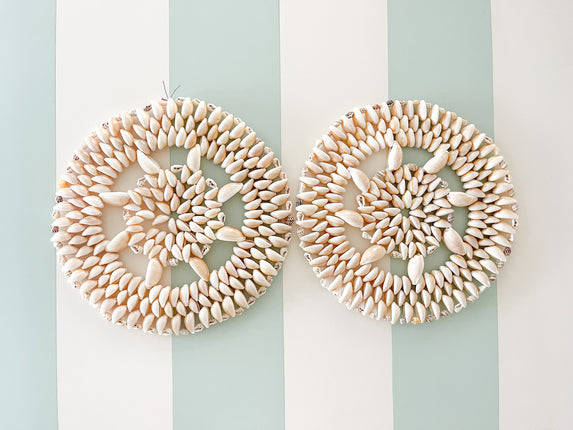 Pair of Bahamian Shell Trivets