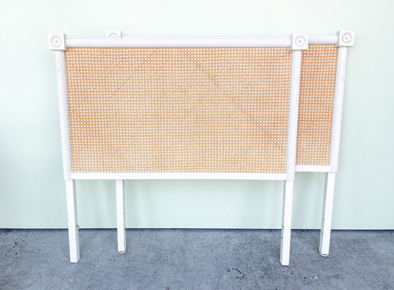 Pair of Coastal Cane Twin Headboards