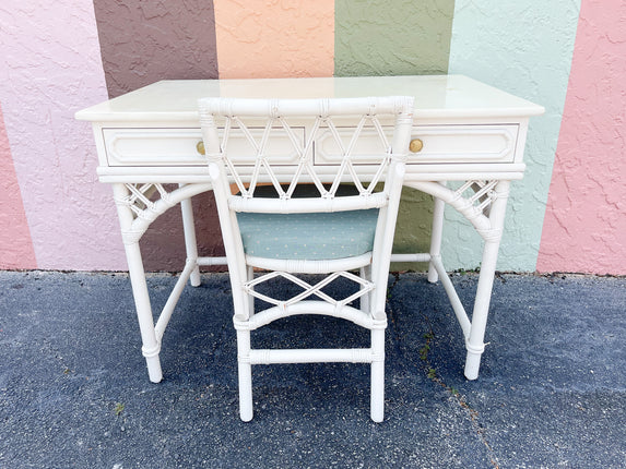 Ficks Reed Faux Bamboo Desk and Chair