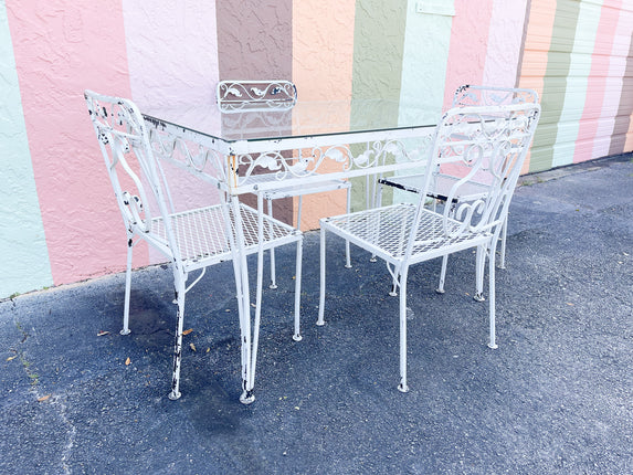 Palm Beach Chic Outdoor Table Set