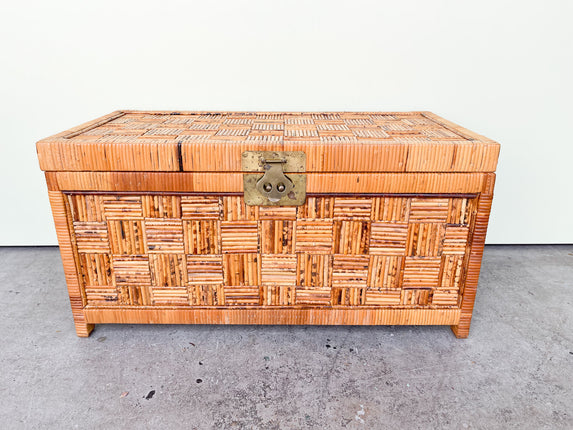 Pencil Reed Rattan Trunk