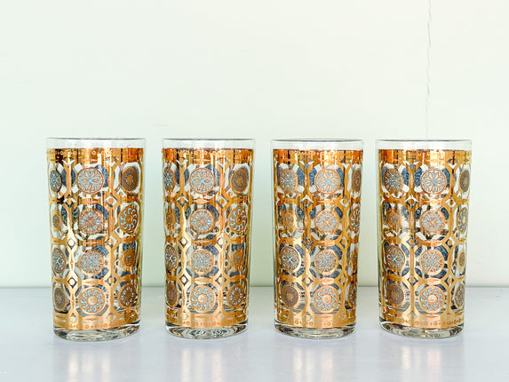 Set of Four Aztec Culver Glassware