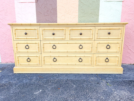 Faux Bamboo Dresser