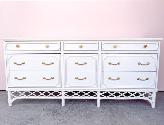 Ficks Reed Faux Bamboo Dresser