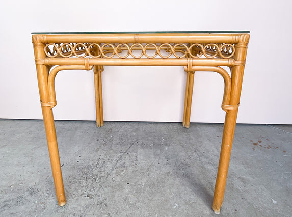 Rattan Circle Game Table