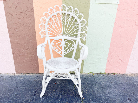 Sweetheart Fiddlehead Wicker Chair