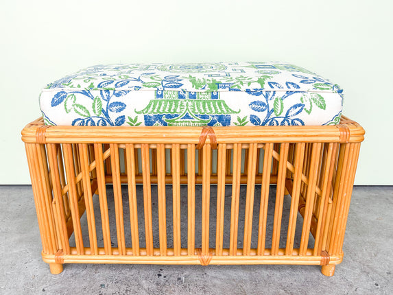 Bielecky Brothers Rattan Ottoman