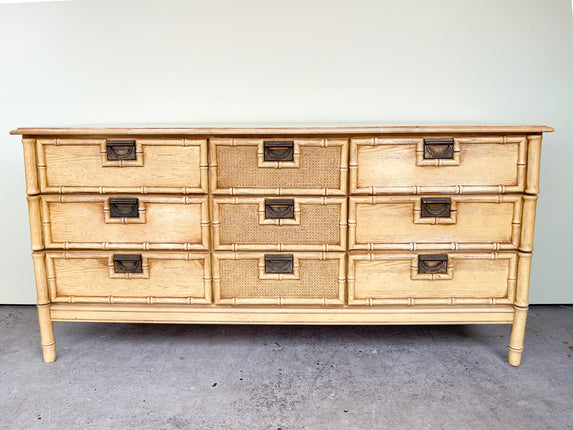 Faux Bamboo Campaign Dresser