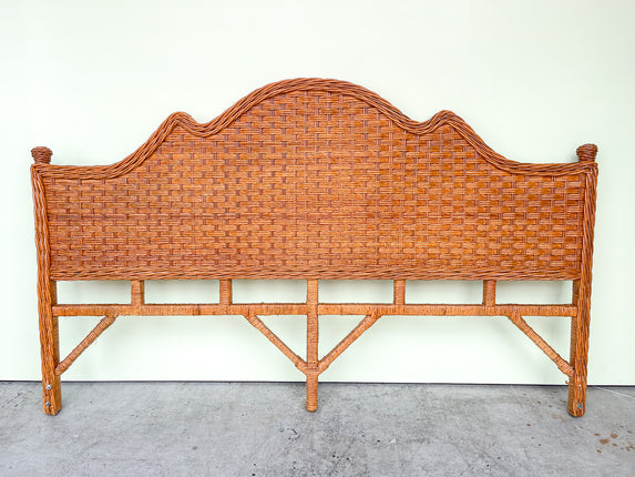 Twisted Rattan King Headboard