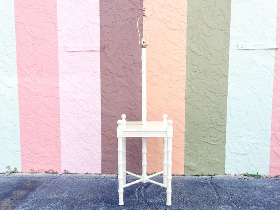 Fab Fretwork Faux Bamboo Table Lamp