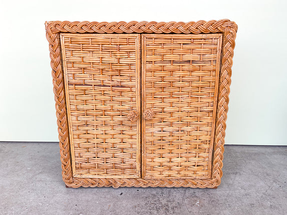 Braided Rattan Chest
