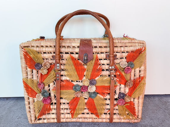 Kips Bay Show House So 70s Raffia Suitcase