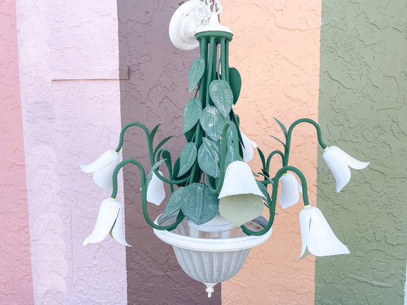 Tole Calla Lily Chandelier