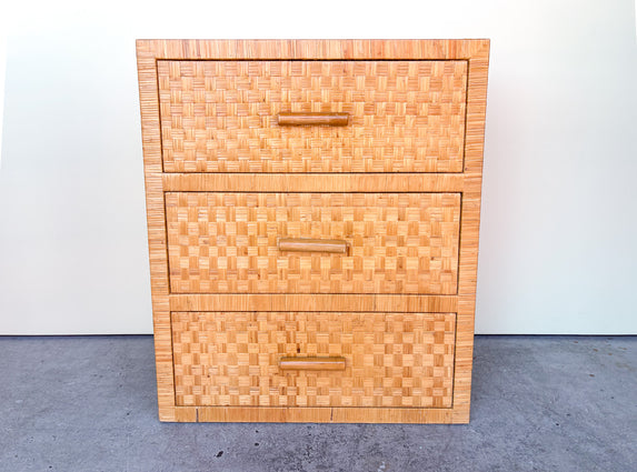 Island Chic Woven Rattan Chest