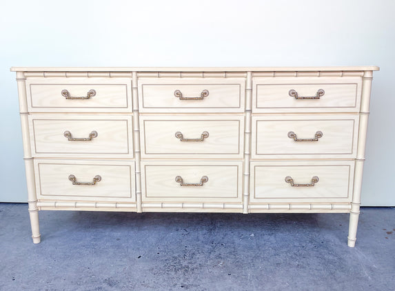Faux Bamboo Dresser