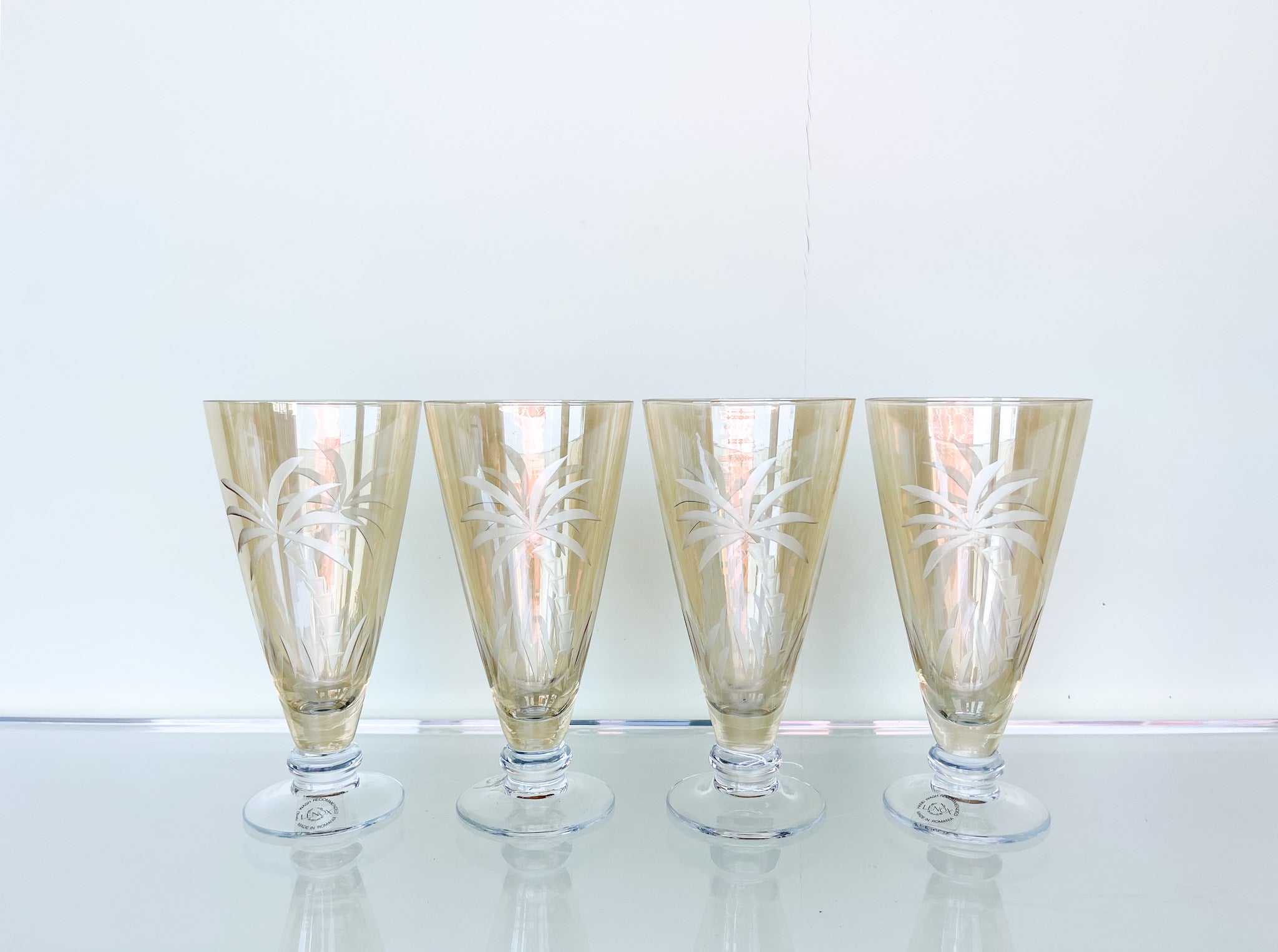 Lead Crystal Roman Glasses, Wine Glasses, Champagne Glasses