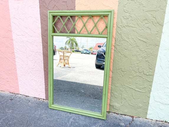 Ficks Reed Rattan Lattice Mirror