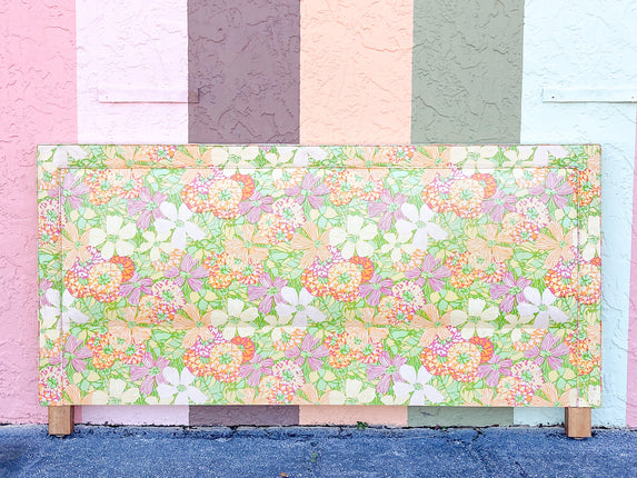 Preppy Palm Beach Upholstered King Headboard