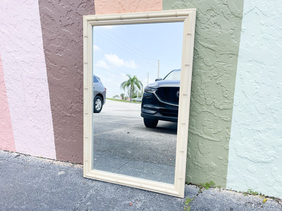 Simple and Chic Faux Bamboo Mirror