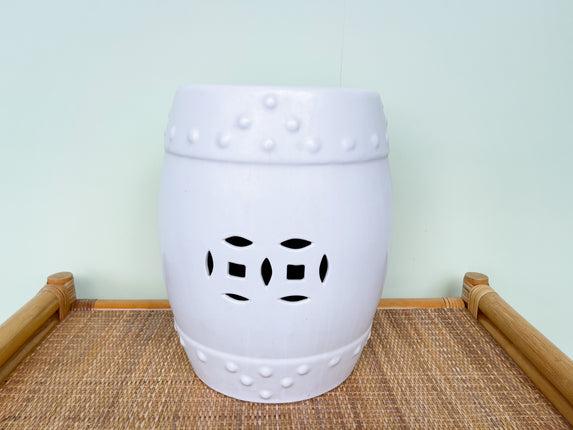 Kips Bay Show House Petite Ceramic Garden Seat