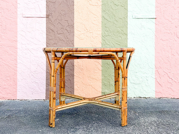 Island Chic Flip Top Rattan Game Table