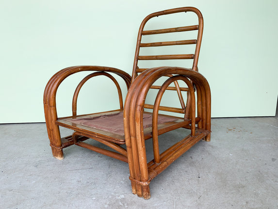1950’s Ficks Reed Rattan Recliner