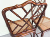 Pair of Faux Bamboo Chippendale Chairs