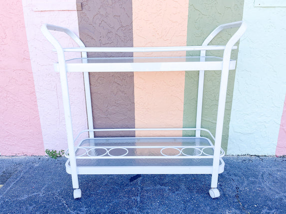 70s Chic Outdoor Bar Cart