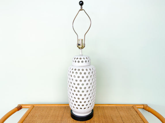 Palm Beach Chic Faux Cane Lamp