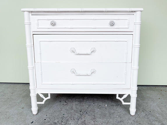 Faux Bamboo Thomasville Oversized Nightstand