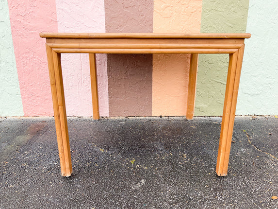Old Florida Rattan Game Table