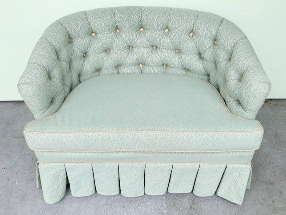 Petite Seafoam Tufted Sette