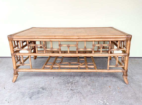 Chippendale Rattan Coffee Table