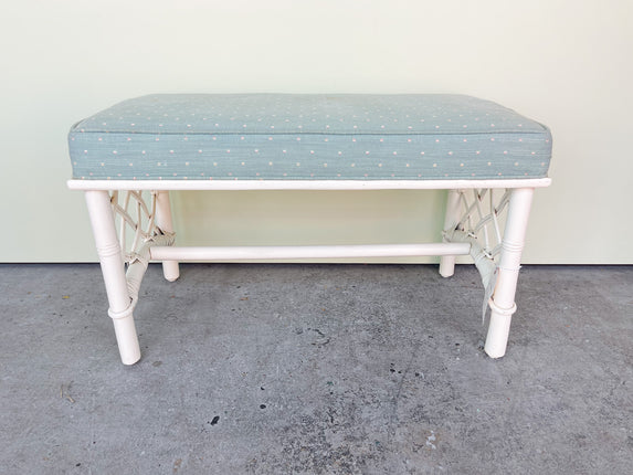 Ficks Reed Rattan Lattice Bench