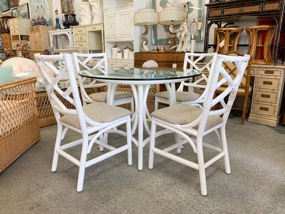 Ficks Reed Chippendale Rattan Breakfast Set