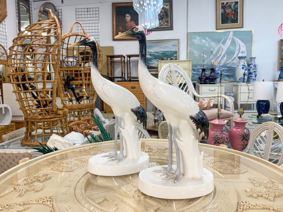 Pair of Noritake Sand Cranes