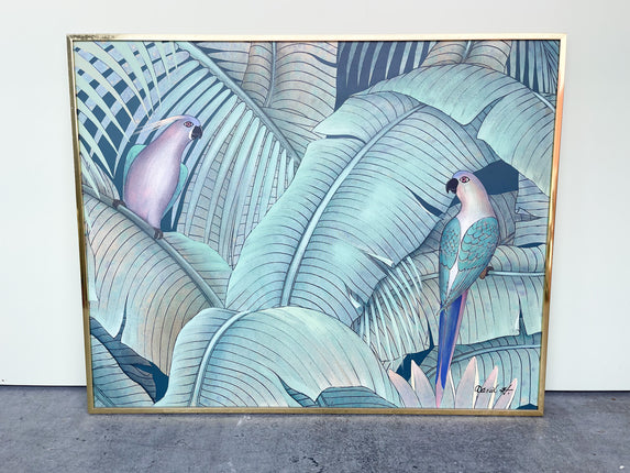 Tropical Parrots Original Art